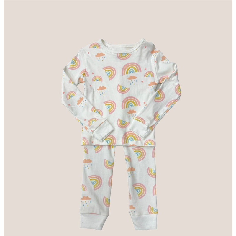 Rainbow | Two Piece PJ Set Organic Pima Cotton