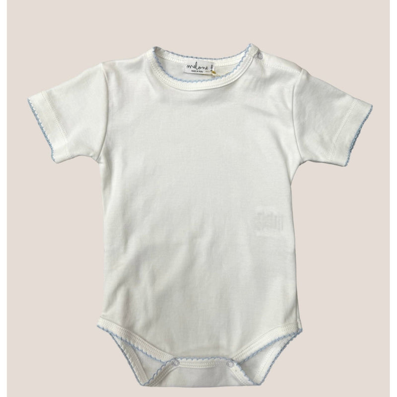 Take Me Home Bodysuit | Light Blue Picot Trim