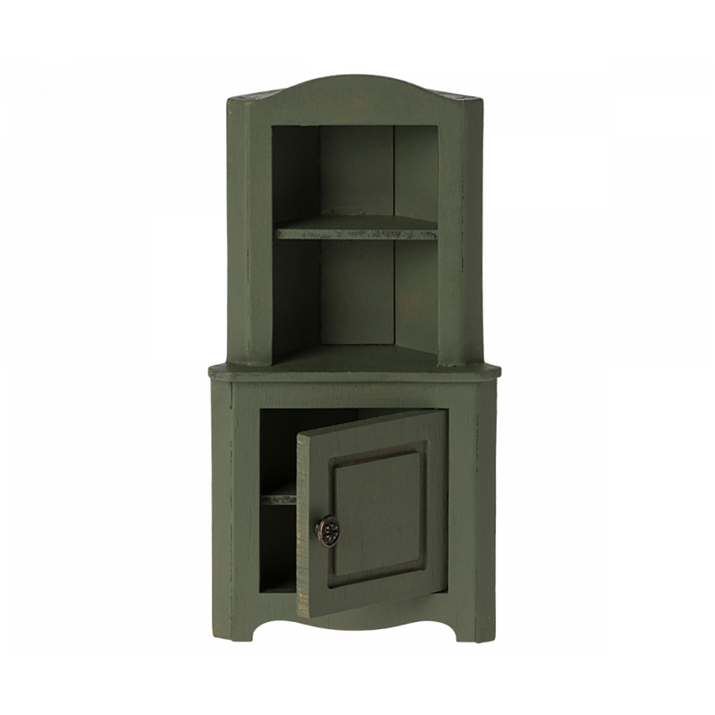  Maileg Corner Cabinet Dark Green Mouse Size '24