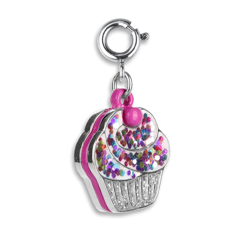 Glitter Cupcake Charm