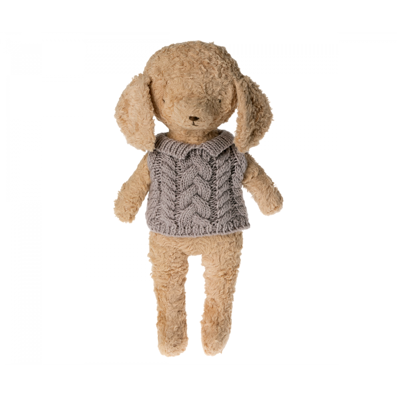  Maileg Puppy Pupply, Sweater - Heather 