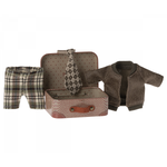 Maileg Jacket, Pants & Tie in Suitcase Grandpa Mouse