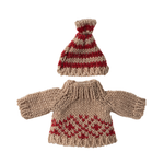 Maileg| Knitted Sweater And Hat, Mum Mouse