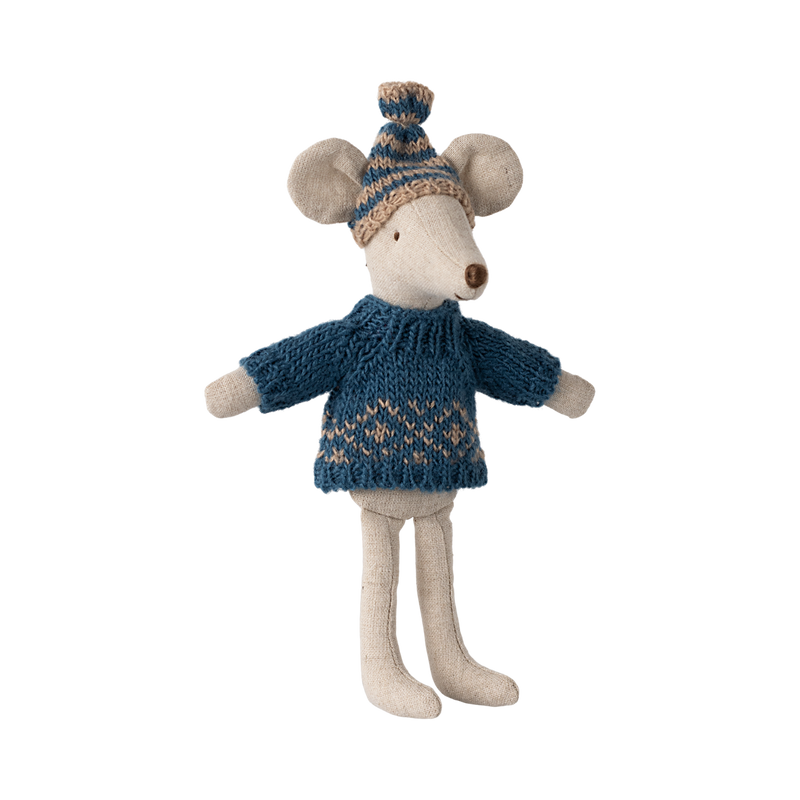 Maileg| Knitted Sweater And Hat, Dad Mouse