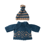 Maileg| Knitted Sweater And Hat, Dad Mouse