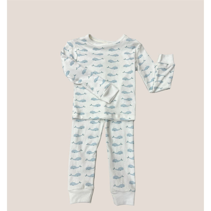 Two Piece PJ Set Pima Cotton | Whale