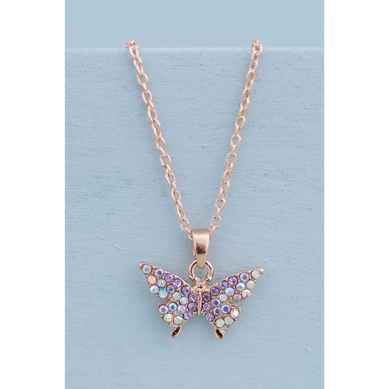 Butterfly Gem Necklace