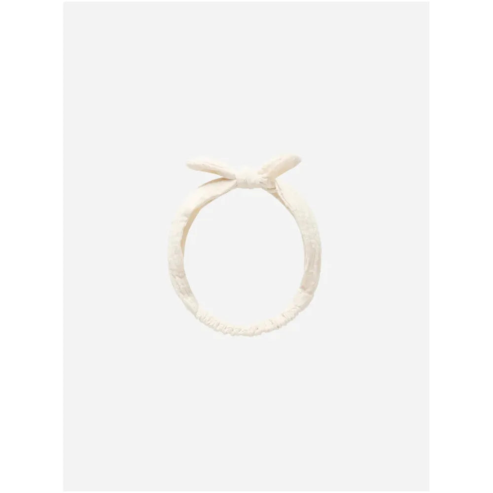 Rylee + Cru Baby Bow Headband || Ivory