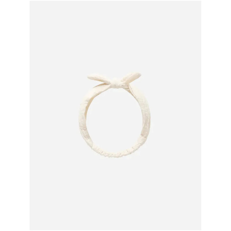 Rylee + Cru Baby Bow Headband || Ivory