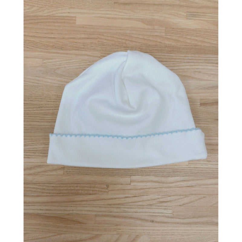 Take Me Home Hat | Light Blue Picot Trim