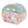 Floss and Rock - Musical Jewellery Box Oval Shape - Rainbow Fairy