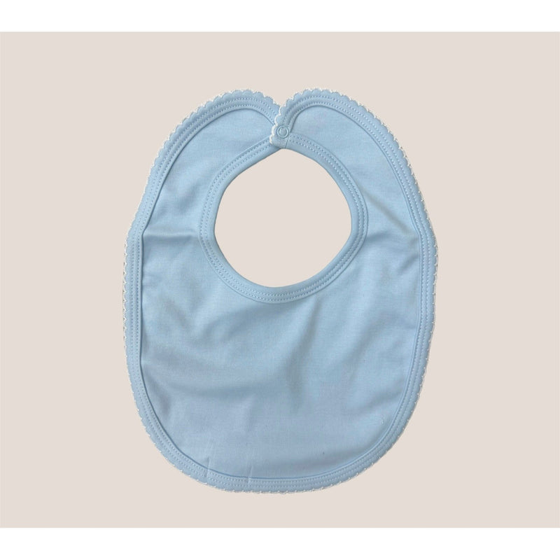 Baby Bib Pima Cotton - Light Blue