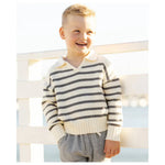 Rylee + Cru Collared Sweater || Stripe