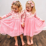 Sweet Wink - Coquette Bow Long Sleeve Tutu Dress - Kids Clothes: 4T