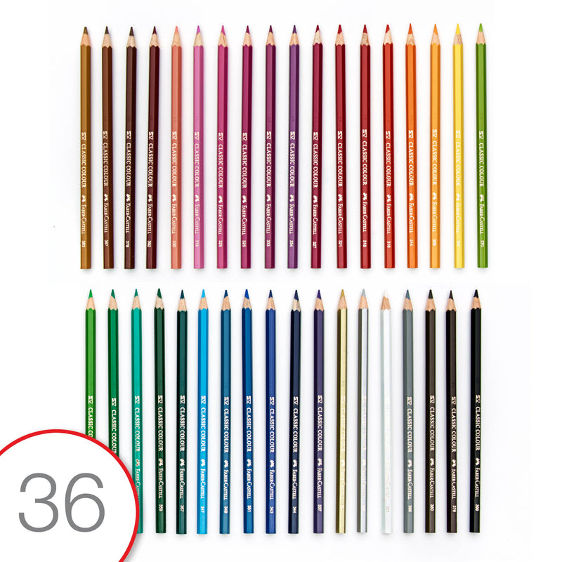 Faber-Castell 36 Classic Color Pencils - Gift Set