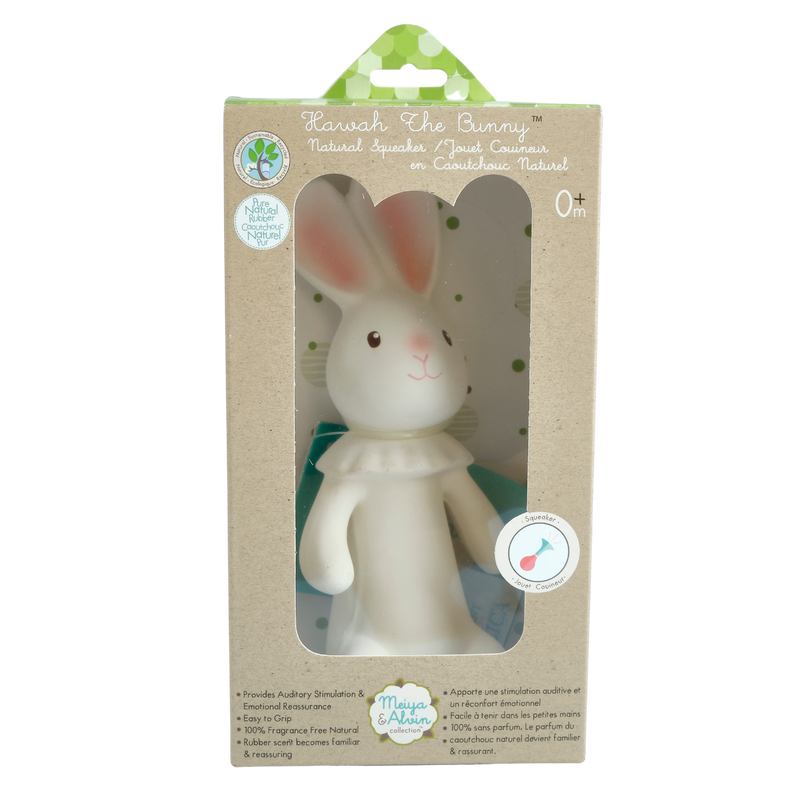 Havah the Bunny all Rubber Squeaker Toy