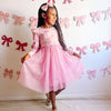 Sweet Wink - Coquette Bow Long Sleeve Tutu Dress - Kids Clothes: 4T