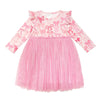 Sweet Wink - Coquette Bow Long Sleeve Tutu Dress - Kids Clothes: 2T