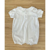 Sia Pima Cotton Bubble Romper | White