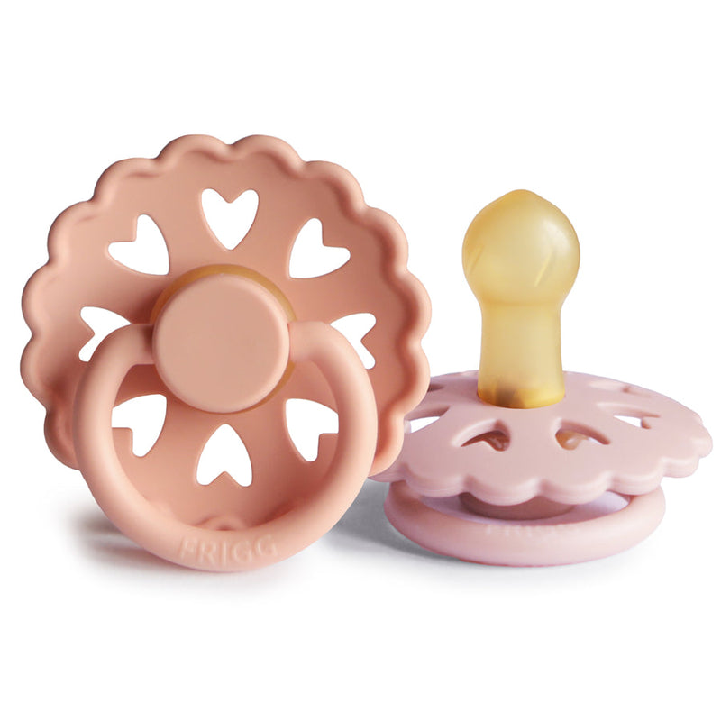 FRIGG Andersen Natural Rubber Baby Pacifier (Twilight Mauve / Primrose)