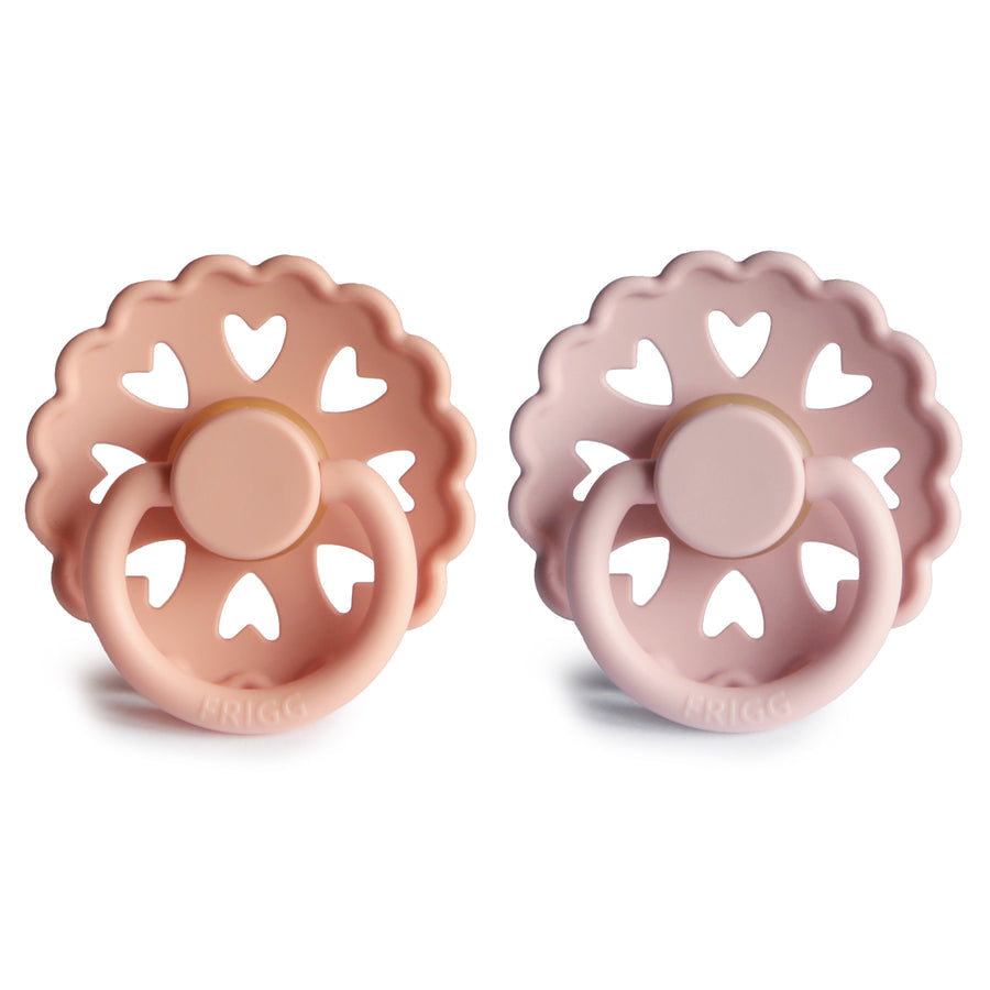 FRIGG Andersen Natural Rubber Baby Pacifier (Twilight Mauve / Primrose)