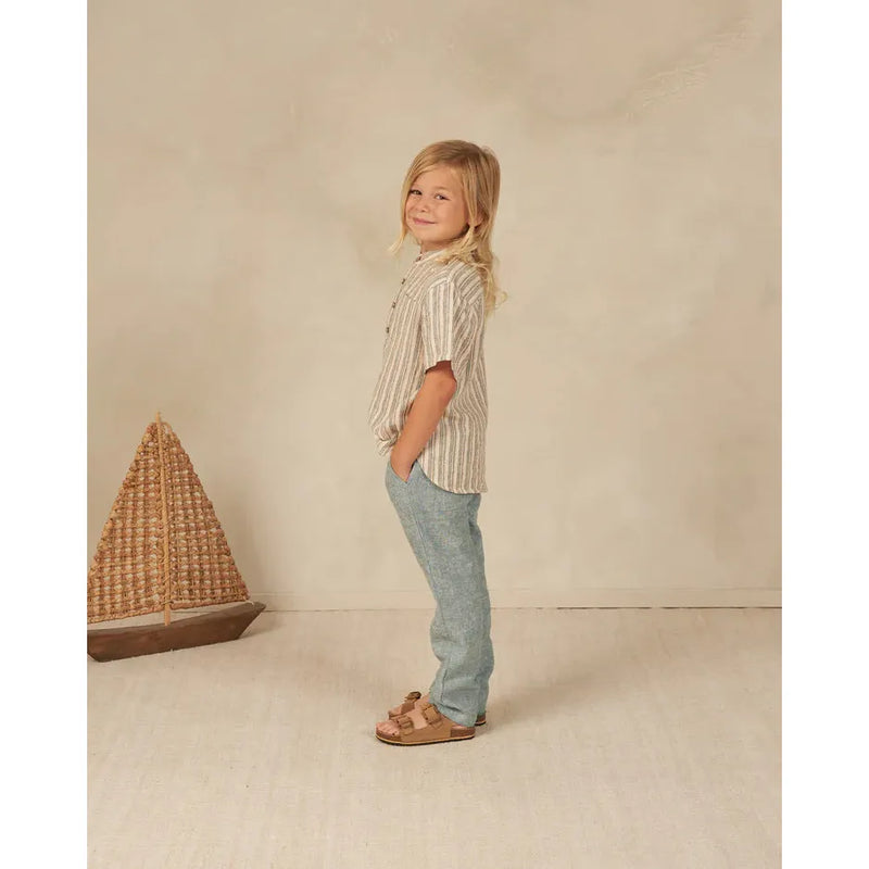 Rylee + Cru Mason Shirt || Nautical Stripe