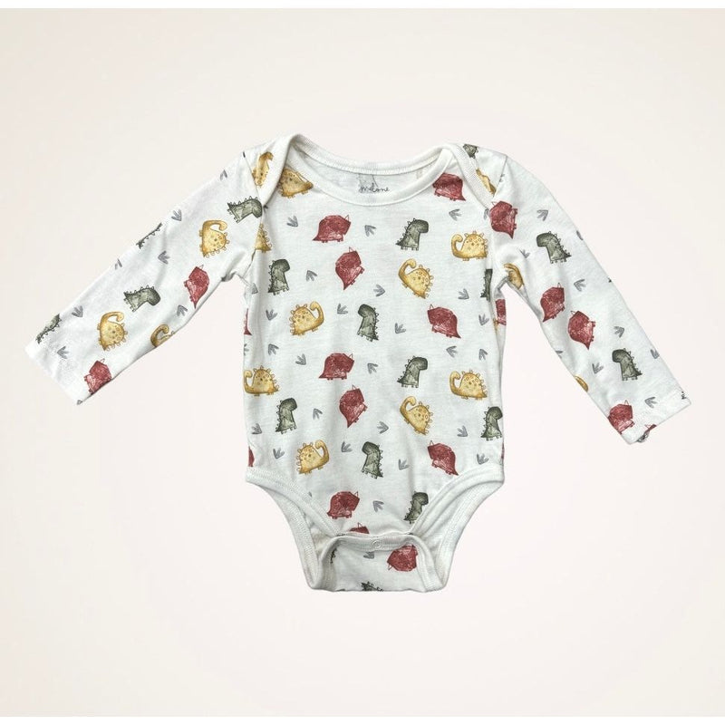 Dino Friends | Pima Cotton Long Sleeve Bodysuit