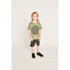 Munster Kids Checkhole Tee Olivine