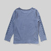 Munster Kids Sleeve Check LS Tee Mineral Denim