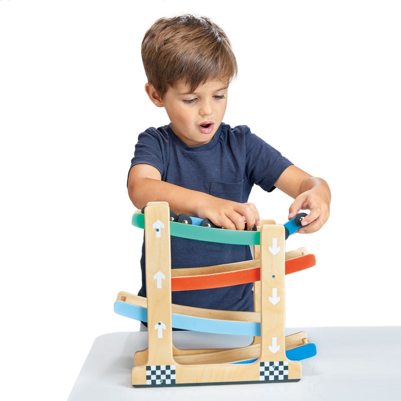 Mentari | Wooden Ramp Racer Toy