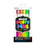 Ooly Magic Puffy Pens - Neon -Set of 6