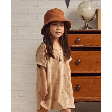 Henley Shirt Dress | Baseball