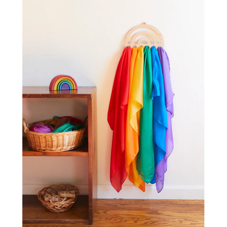 Wooden Rainbow Display for Playsilks