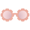 Polarized Flower Sunglasses - Peachy Keen/Rose Gold Mirrored Lens