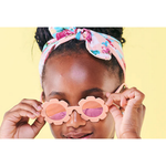 Polarized Flower Sunglasses - Peachy Keen/Rose Gold Mirrored Lens