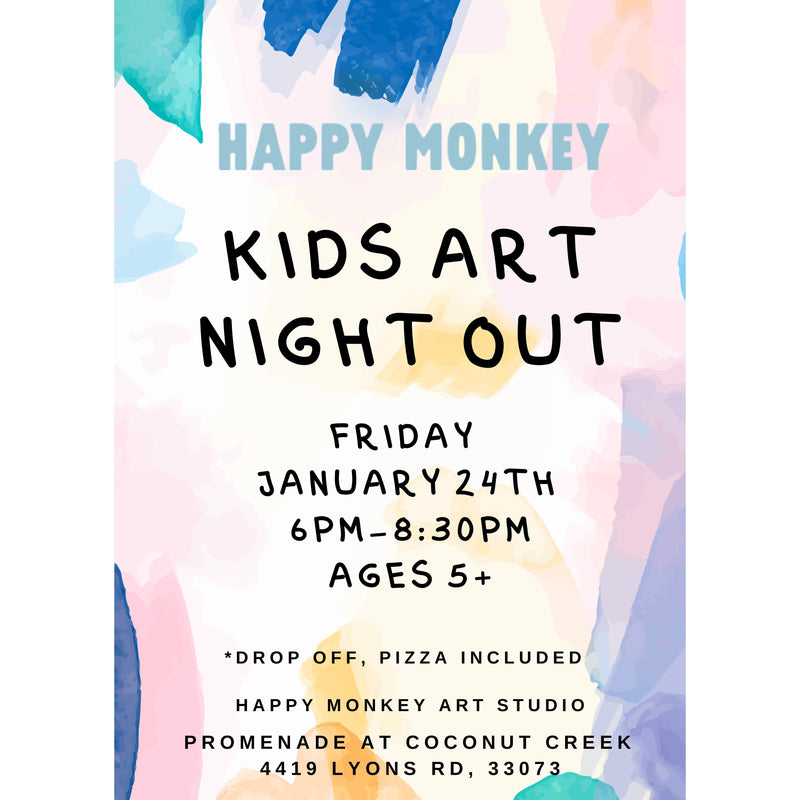 Kids Art Night Out | Friday January 24th| Age 5+