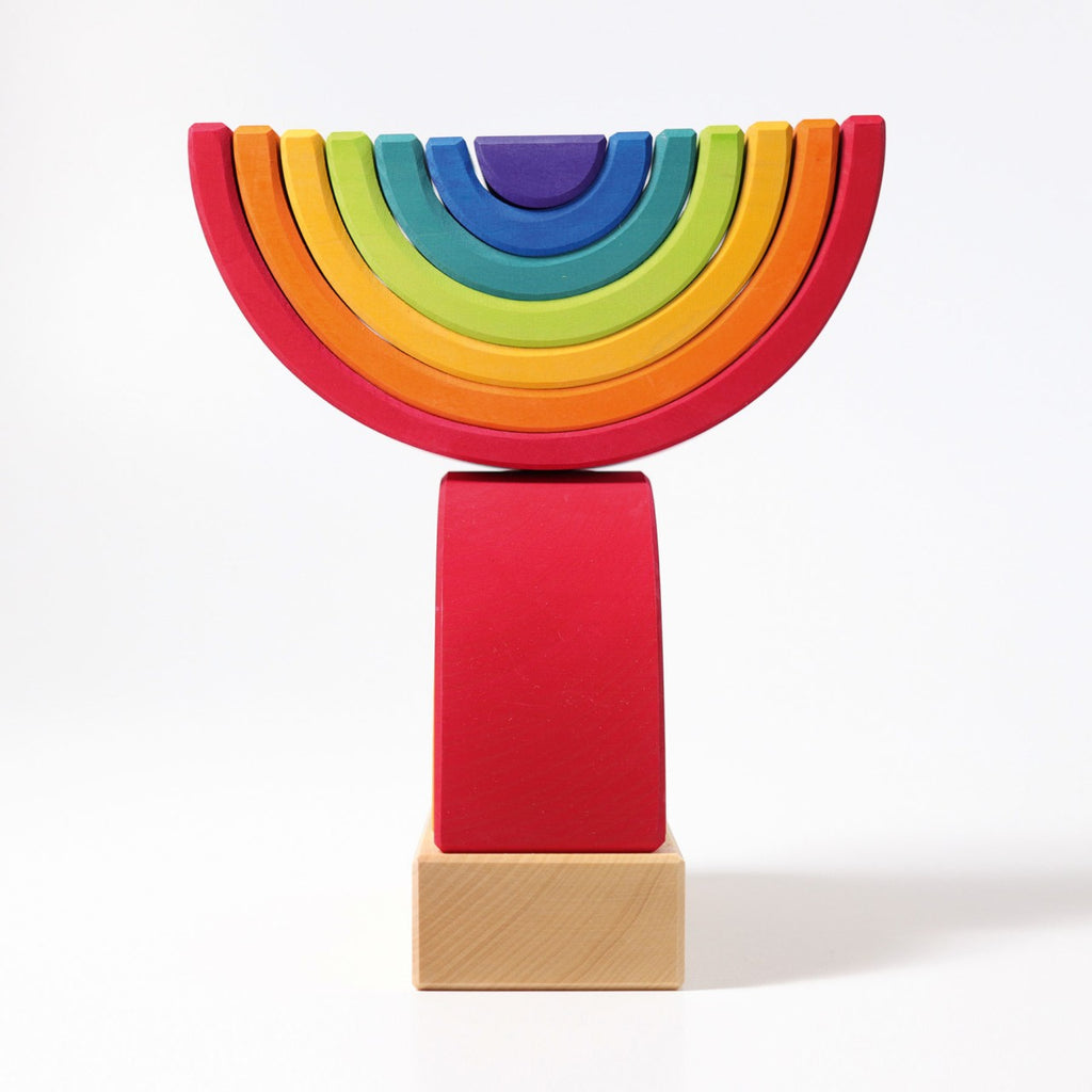 Grimm's Wooden Rainbow Stacking Tower