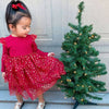 Sweet Wink - Scarlett Shimmer Christmas Long Sleeve Tutu Dress: 2T