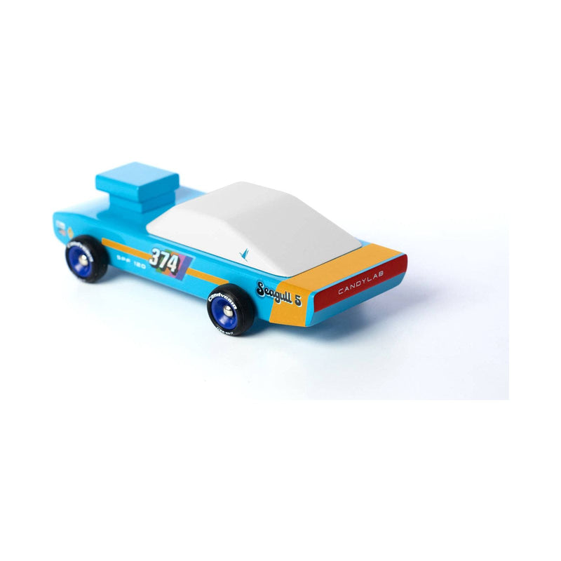 Seagull Blue Wooden Car