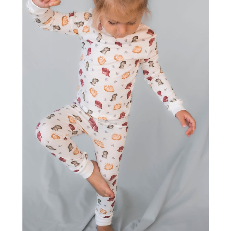 Dino Friends | Two Piece PJ Set Bamboo-Pima Cotton