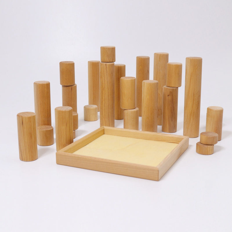 Grimm's Wooden Building Rollers Natural