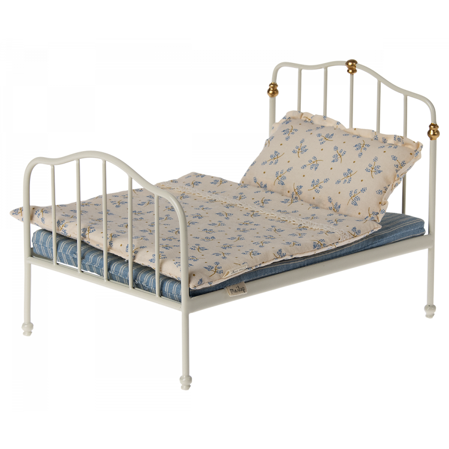 Maileg Bed, Mouse - Off White - Happy Monkey Shop