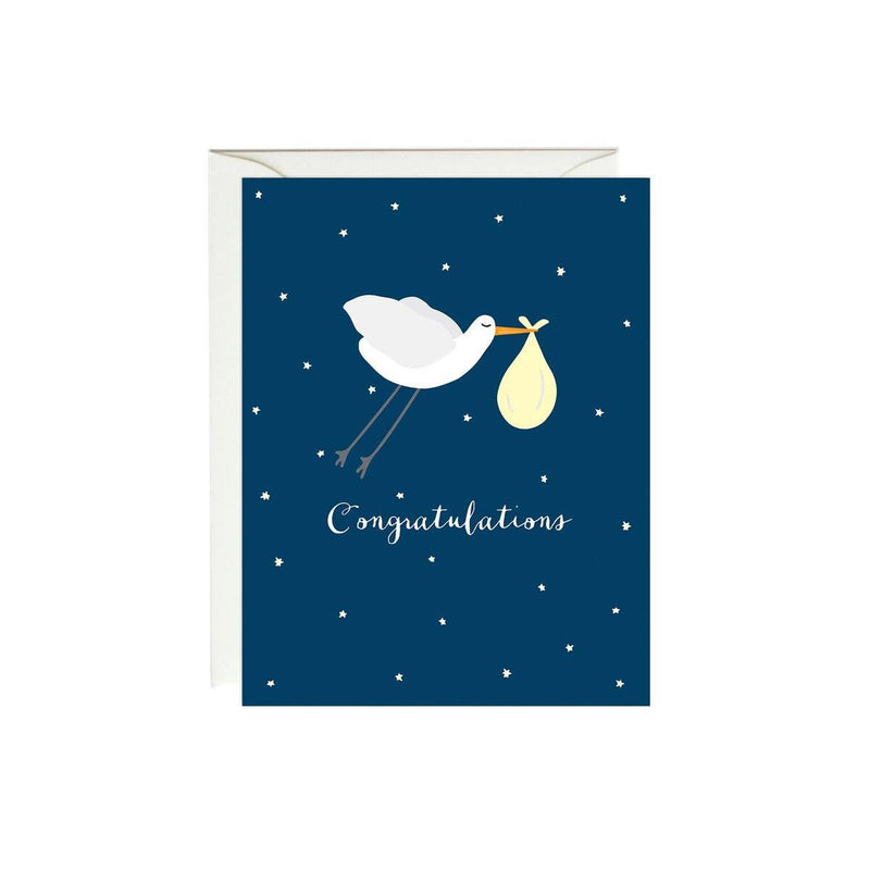 Stork Baby Card