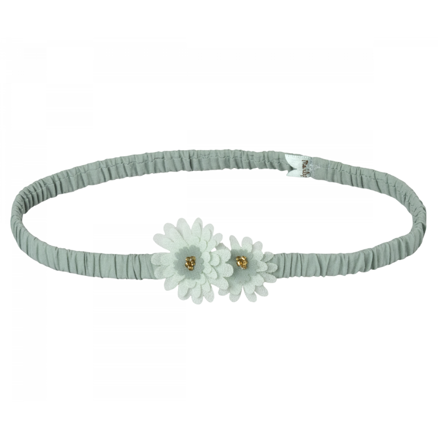 Maileg Headband, Flower - Mint, Small