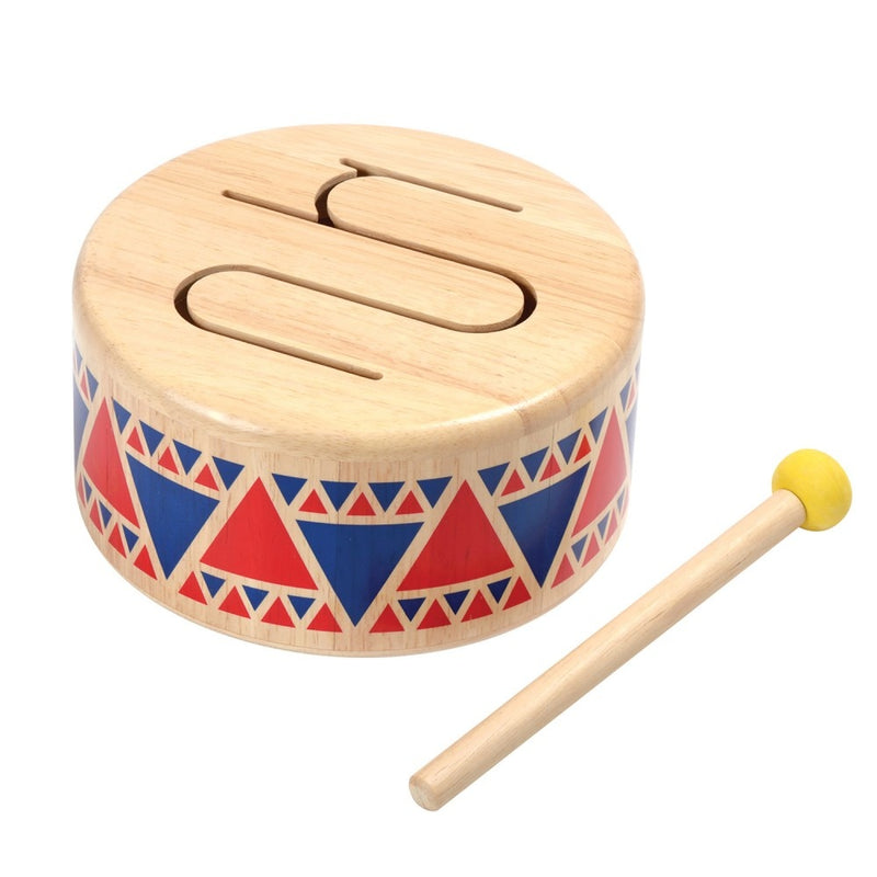 Plan Toys- Solid Drum Happy Monkey Baby and Kids