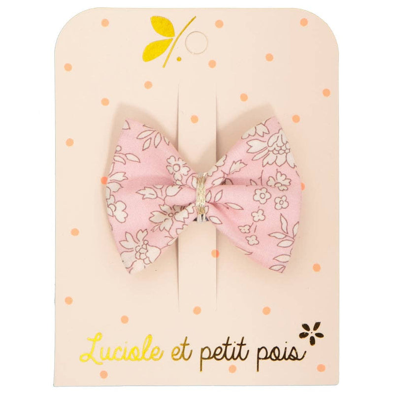 Ribbon Bow Clip - Liberty Capel Pink