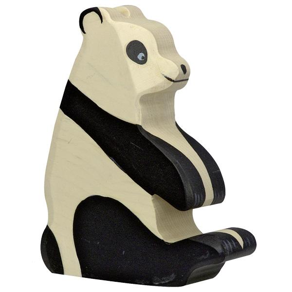 Holztiger Panda Bear, Sitting Happy Monkey Baby & Kids