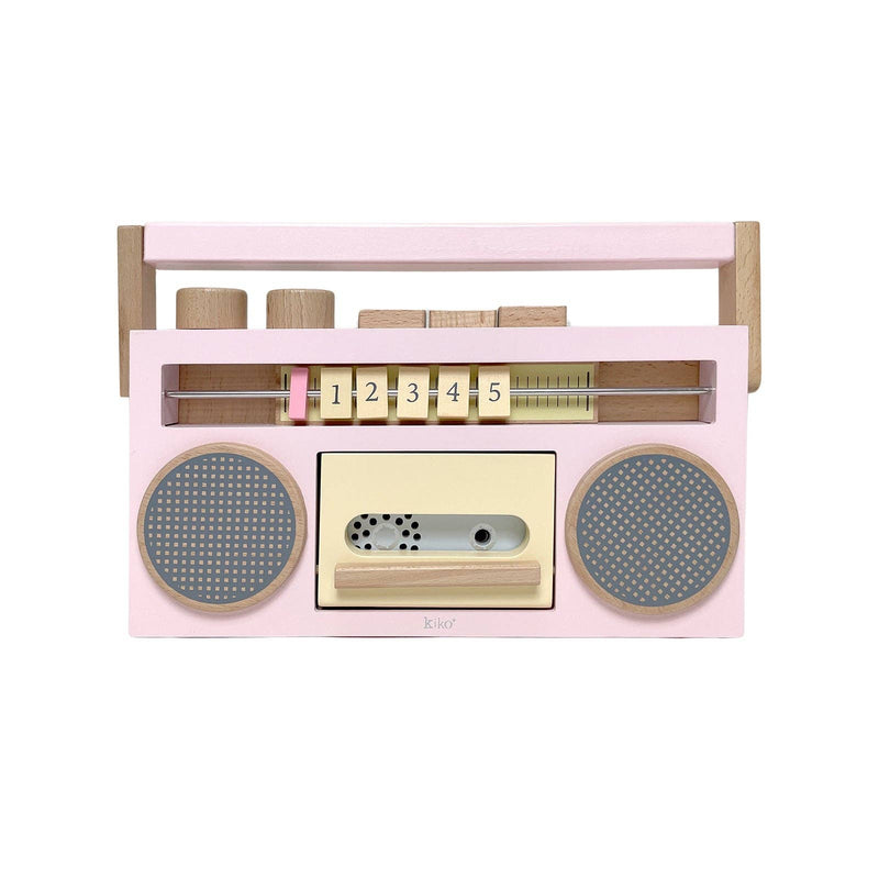 Retro Wooden Tape Recorder - Pink (Final Sale)