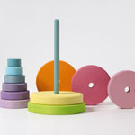 Grimm's Pastel Conical Tower Happy Monkey Baby and Kids 