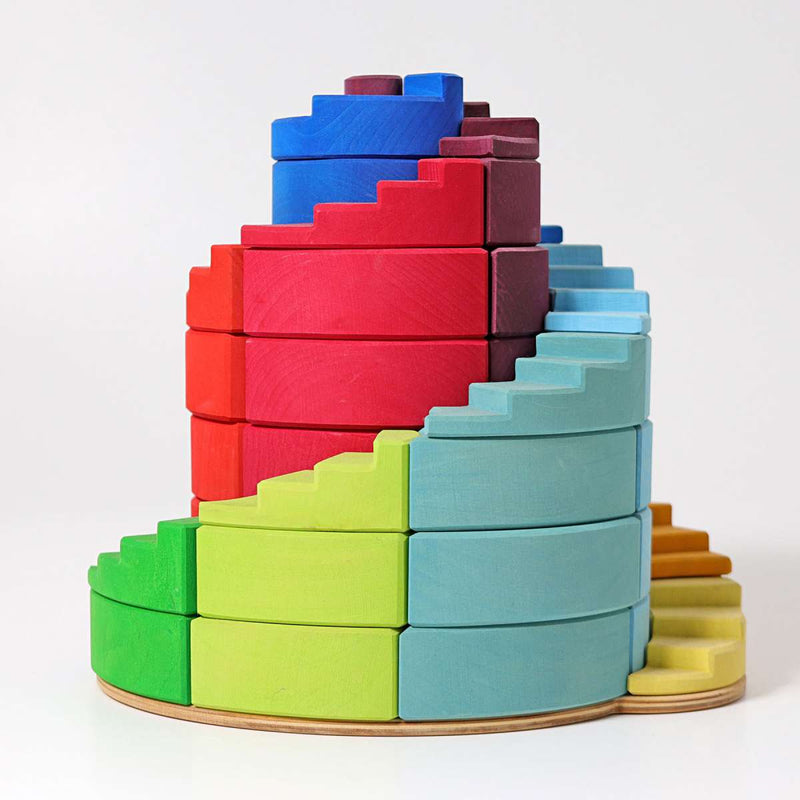 Counterrotating Stepped Spiral Building Set